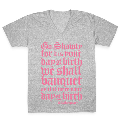 Shakespeare Party V-Neck Tee Shirt