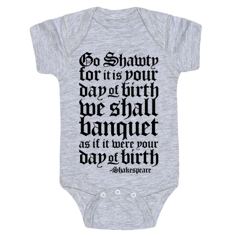 Shakespeare Party Baby One-Piece