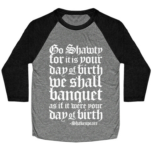 Shakespeare Party Baseball Tee