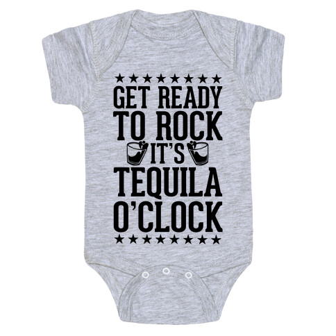 Get Ready To Rock It's Tequila O'Clock Baby One-Piece