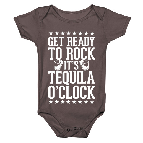 Get Ready To Rock It's Tequila O'Clock Baby One-Piece