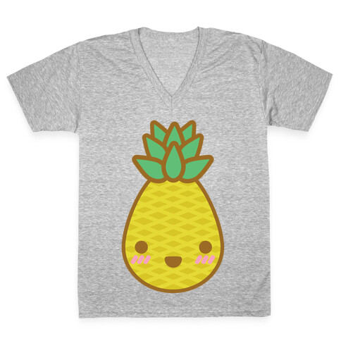 Kawaii Pineapple V-Neck Tee Shirt