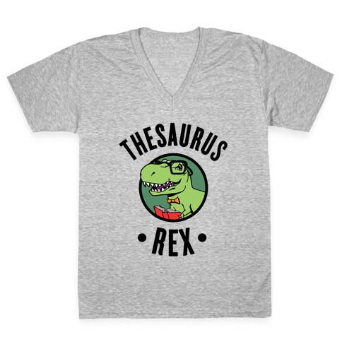 Thesaurus Rex V-Neck Tee Shirt