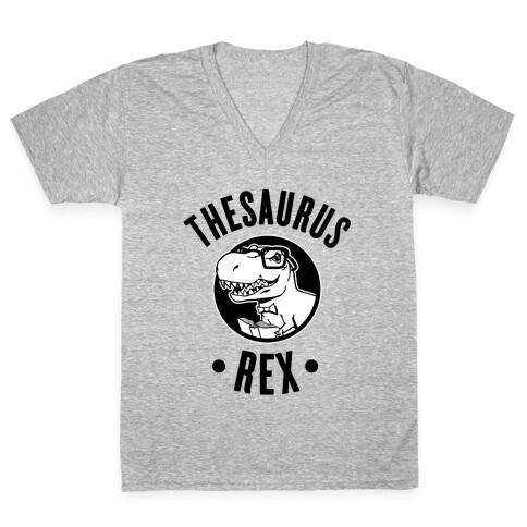 Thesaurus Rex V-Neck Tee Shirt