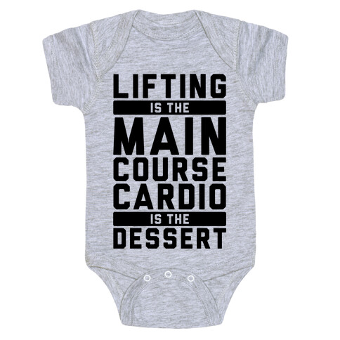 Lifting Main Course Cardio Dessert Baby One-Piece
