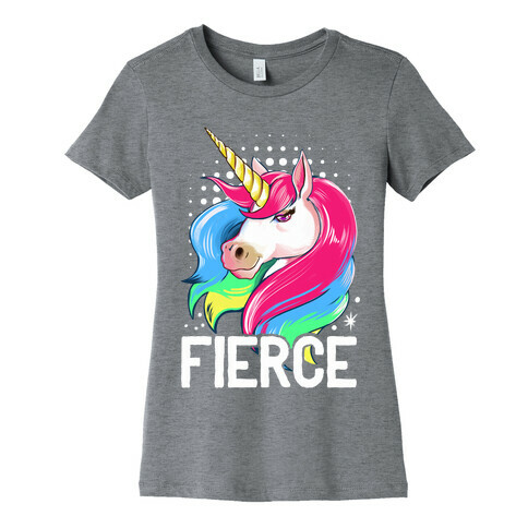 Fierce Unicorn Womens T-Shirt