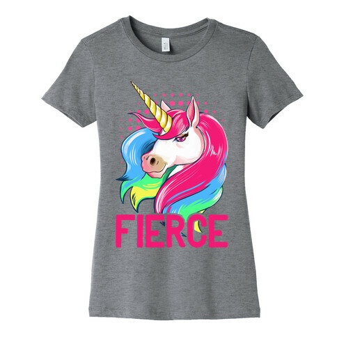 Fierce Unicorn Womens T-Shirt