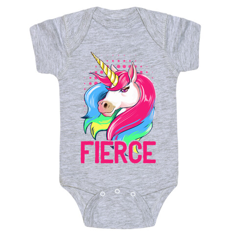 Fierce Unicorn Baby One-Piece