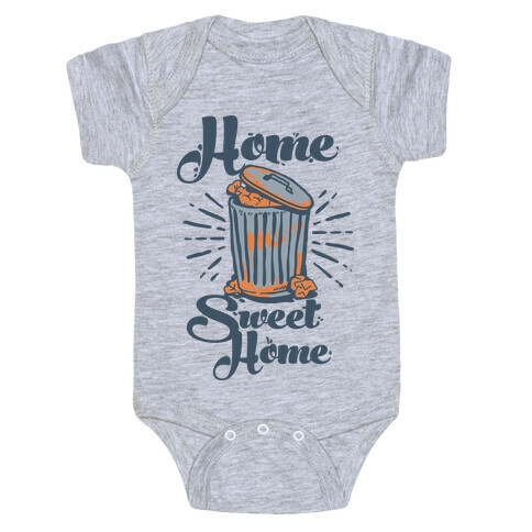 Home Sweet Home Garbage Can Baby One-Piece