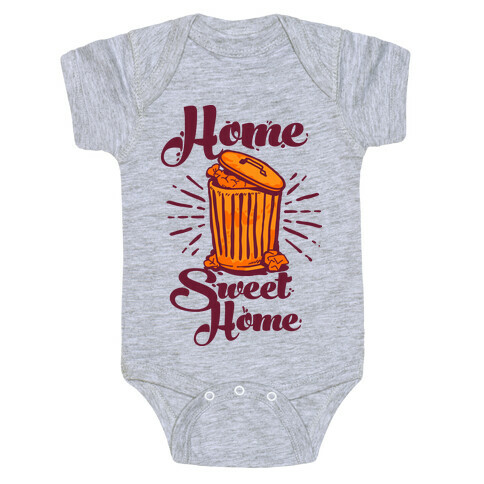 Home Sweet Home Garbage Can Baby One-Piece