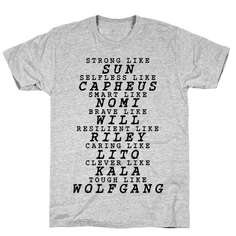 Sun Capheus Nomi Will Riley Lito Kala Wolfgang T-Shirt