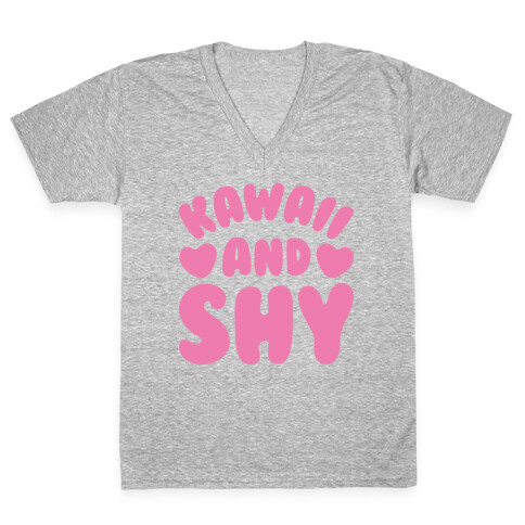 Kawaii and Shy V-Neck Tee Shirt