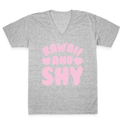 Kawaii and Shy V-Neck Tee Shirt