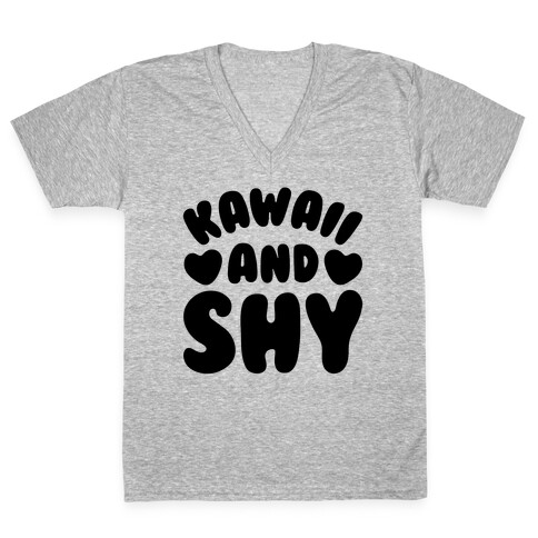 Kawaii and Shy V-Neck Tee Shirt