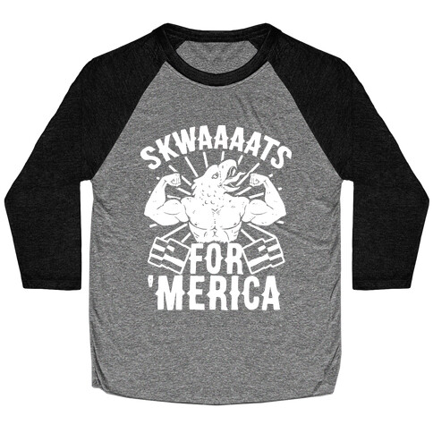 Skwaaaats For 'Merica Baseball Tee