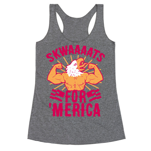 Skwaaaats For 'Merica Racerback Tank Top