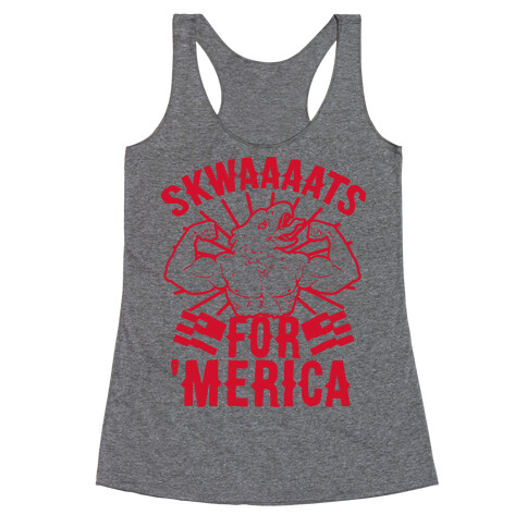 Skwaaaats For 'Merica Racerback Tank Top