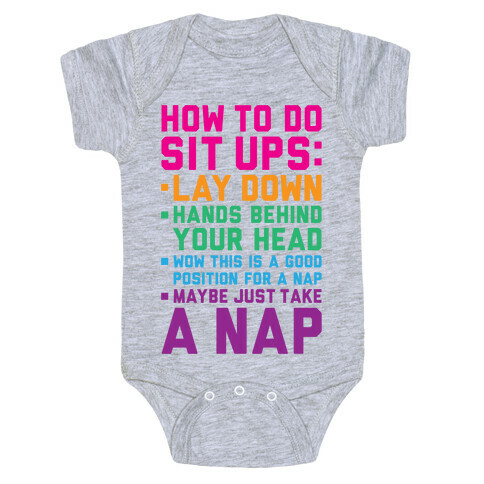 How To Do Sit Ups Baby One-Piece