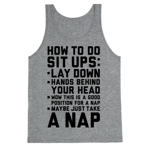 How To Do Sit Ups Tank Top