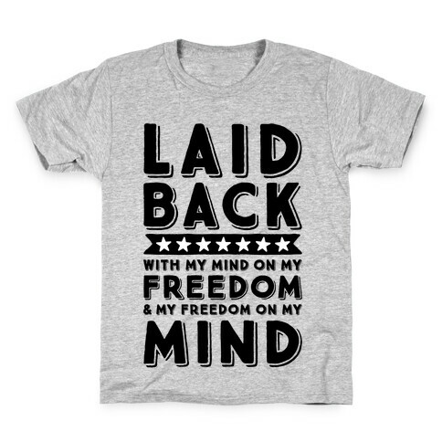 With My Mind On My Freedom Kids T-Shirt