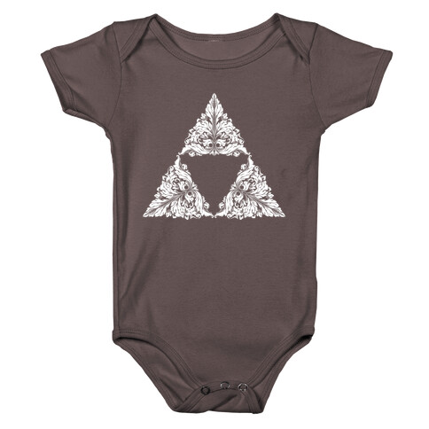Floral Triforce Baby One-Piece