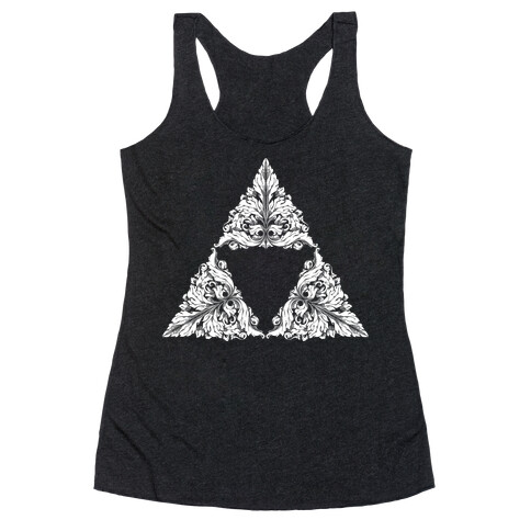 Floral Triforce Racerback Tank Top