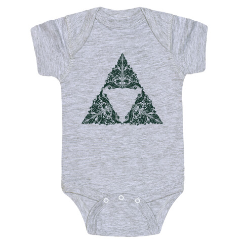 Floral Triforce Baby One-Piece