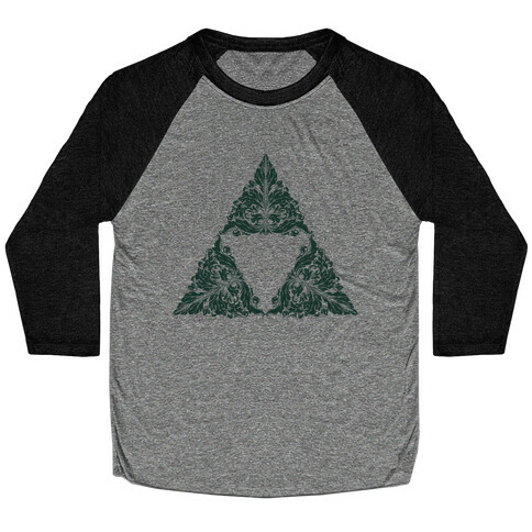 Floral Triforce Baseball Tee