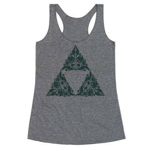 Floral Triforce Racerback Tank Top