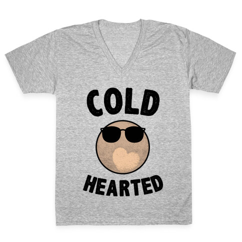 Cold Hearted Pluto V-Neck Tee Shirt