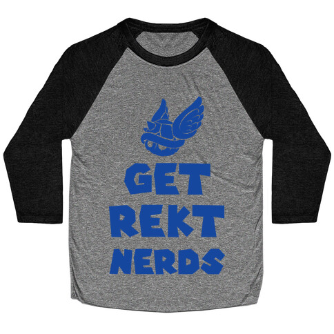 Get Rekt Nerds Baseball Tee