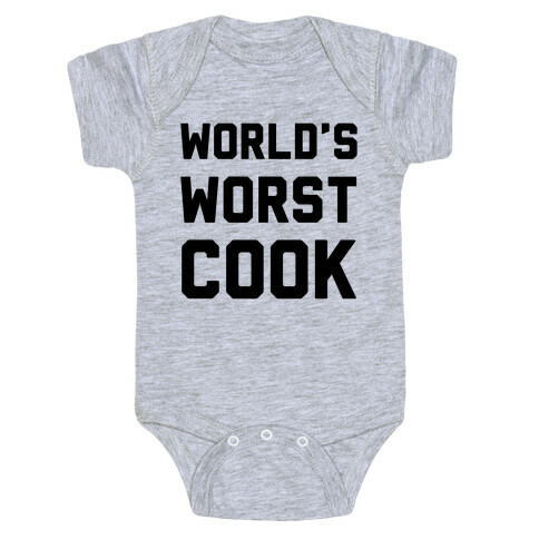 World's Worst Cook Baby One-Piece
