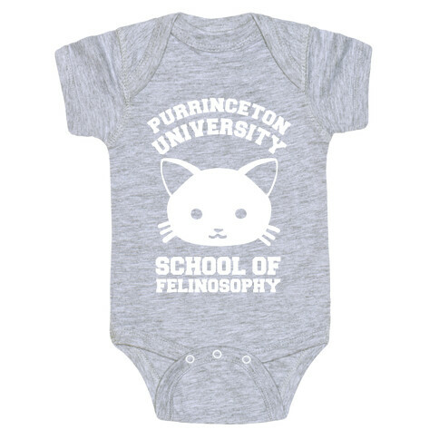 Purrinceton University School Of Felinosophy Baby One-Piece