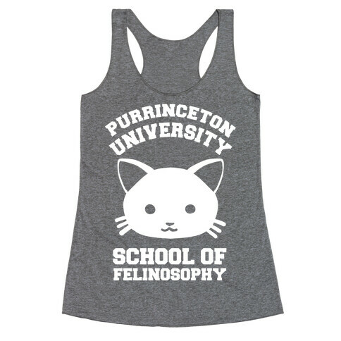 Purrinceton University School Of Felinosophy Racerback Tank Top