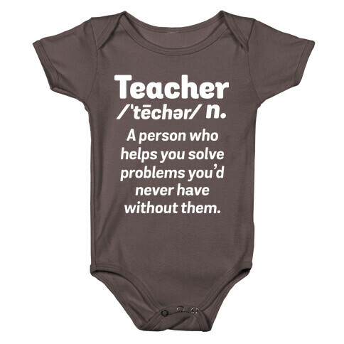 Teacher Definition Baby One-Piece