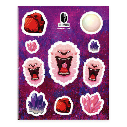 Gem Guardian  Stickers and Decal Sheet