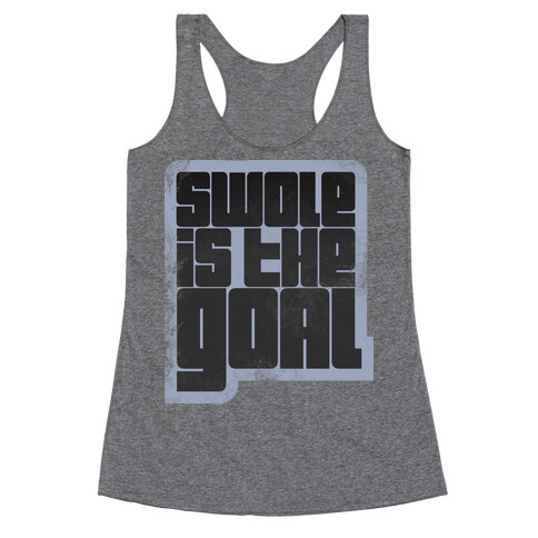 Swole is the Goal (athletic junior) Racerback Tank Top