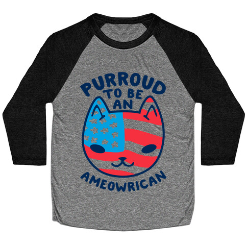 Purroud to be an Ameowrican Baseball Tee