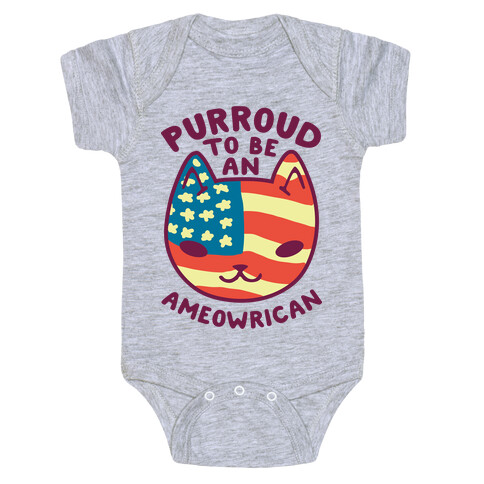 Purroud to be an Ameowrican Baby One-Piece