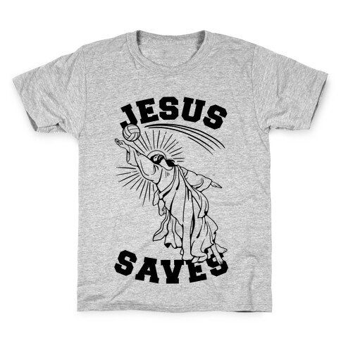 Jesus Saves (Volleyball) Kids T-Shirt
