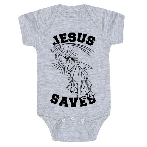Jesus Saves (Volleyball) Baby One-Piece