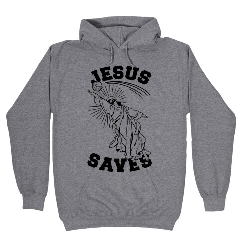 Jesus Saves (Volleyball) Hooded Sweatshirt