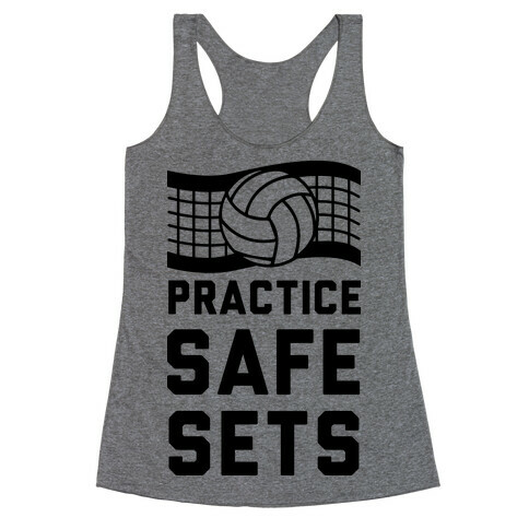 Practice Safe Sets Racerback Tank Top