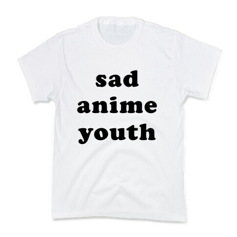 Sad Anime Youth Kids T-Shirt