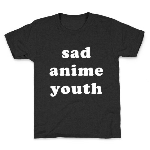 Sad Anime Youth Kids T-Shirt