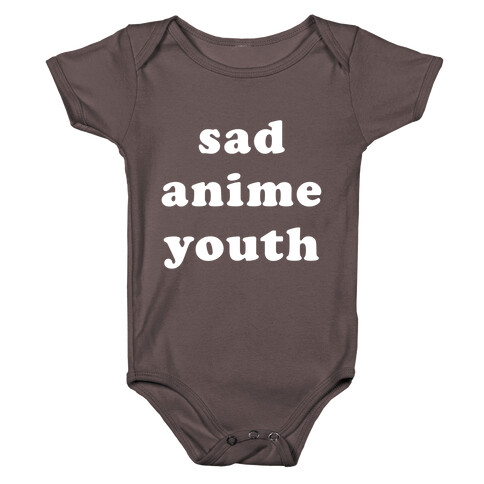 Sad Anime Youth Baby One-Piece