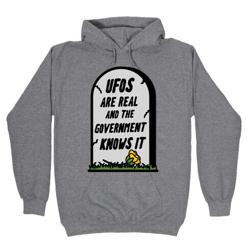 Ufos are Real and the Government Knows It Hooded Sweatshirt