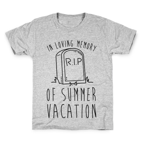 In Loving Memory Of Summer Vacation Kids T-Shirt