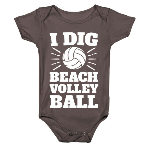 I Dig Beach Volleyball Baby One-Piece