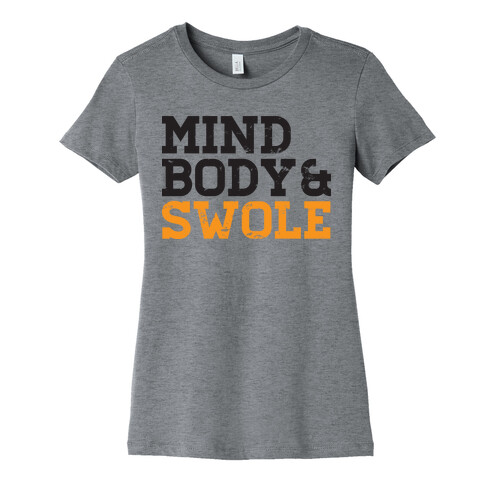 Mind Body and Swole Womens T-Shirt